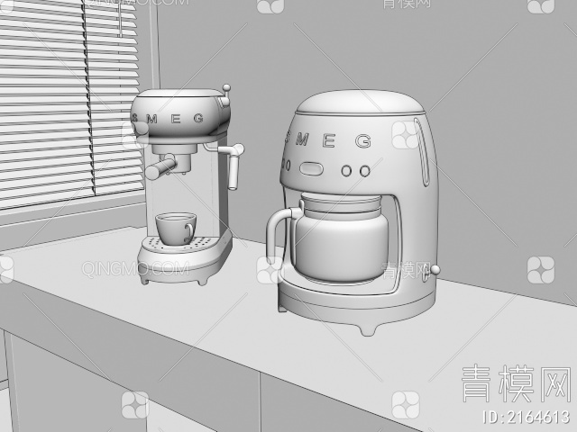 咖啡机 热水壶3D模型下载【ID:2164613】