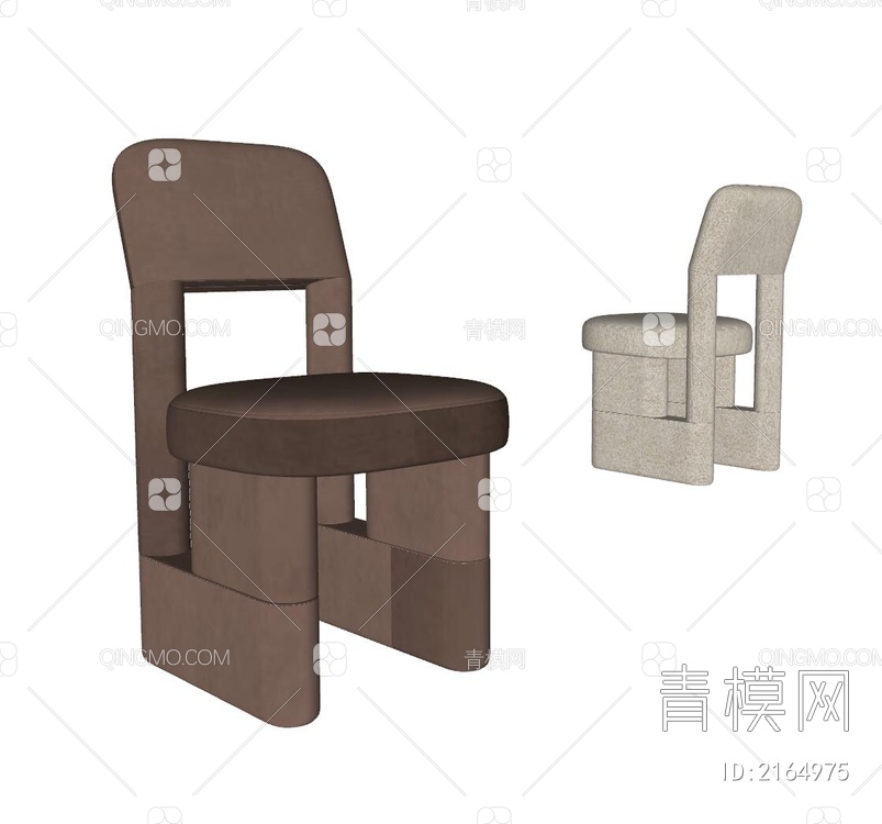 MENU餐椅组合SU模型下载【ID:2164975】