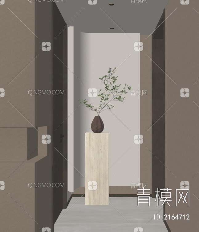 挖洞壁龛SU模型下载【ID:2164712】