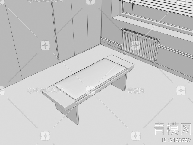 长凳 换鞋凳3D模型下载【ID:2163769】