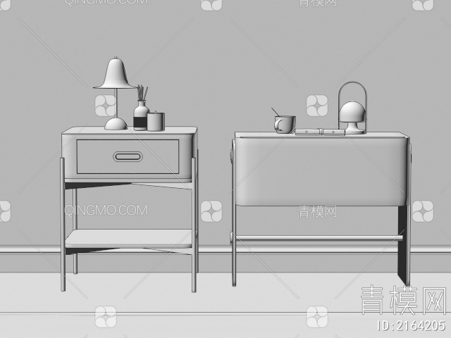 床头柜3D模型下载【ID:2164205】