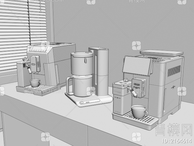 咖啡机3D模型下载【ID:2164614】