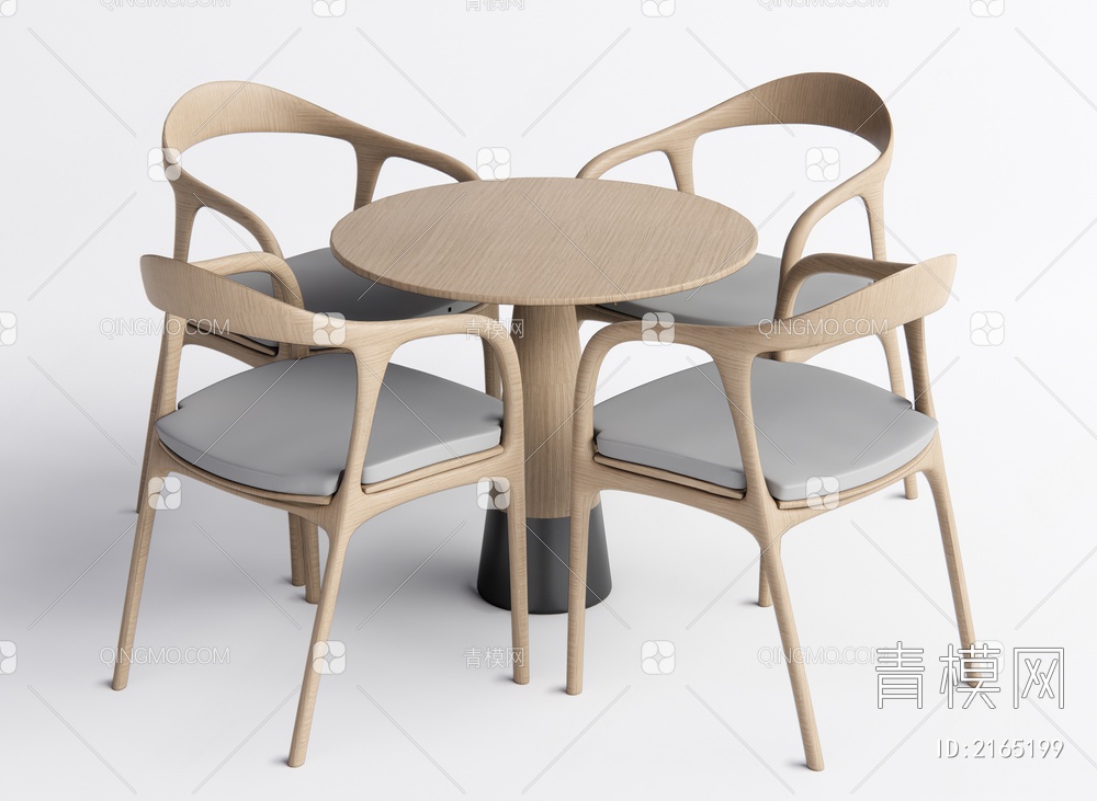 休闲桌椅3D模型下载【ID:2165199】