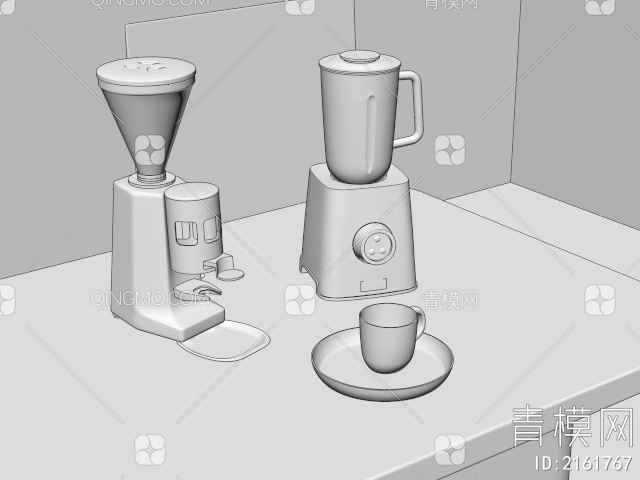 豆浆机 榨汁机3D模型下载【ID:2161767】