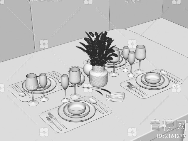 餐具3D模型下载【ID:2161279】