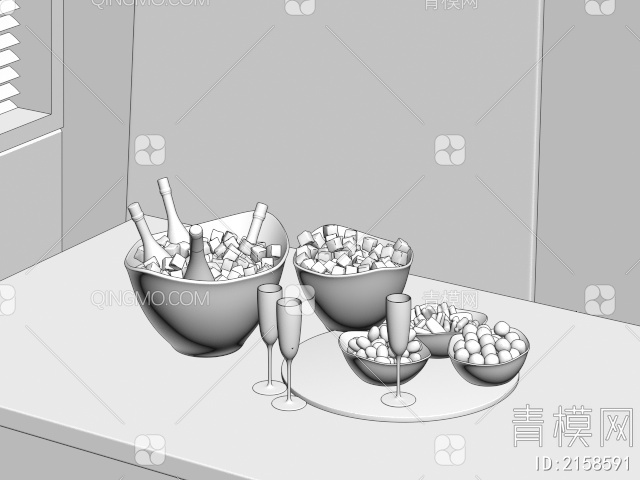 酒水3D模型下载【ID:2158591】