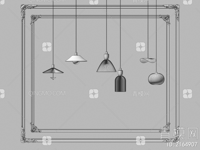 吊灯3D模型下载【ID:2164907】