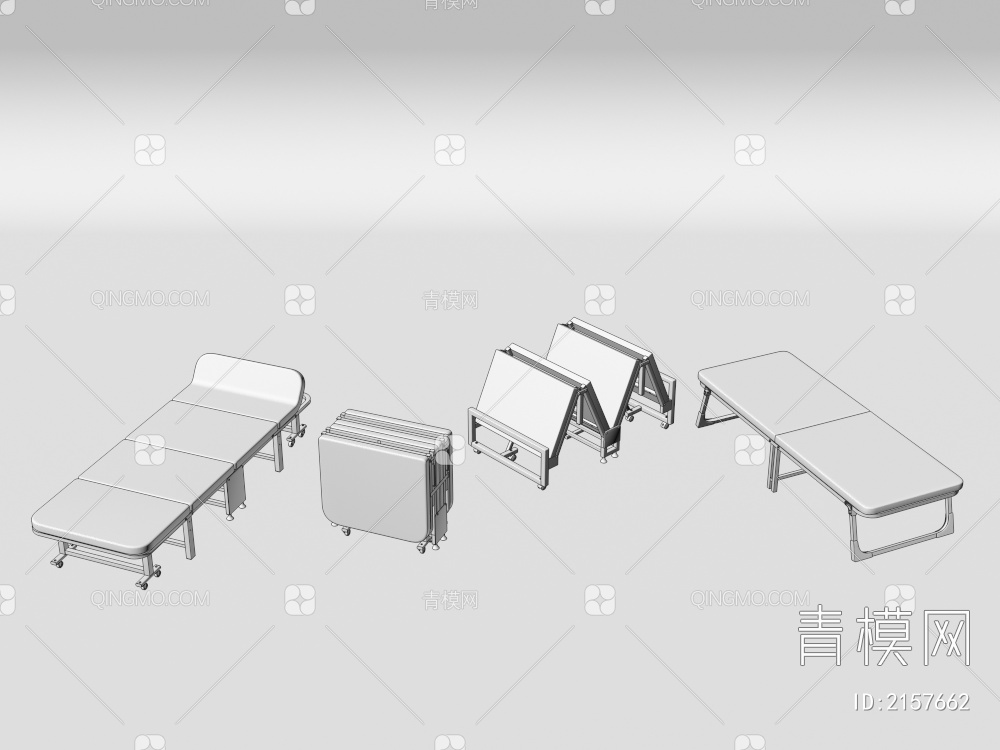 折叠床3D模型下载【ID:2157662】