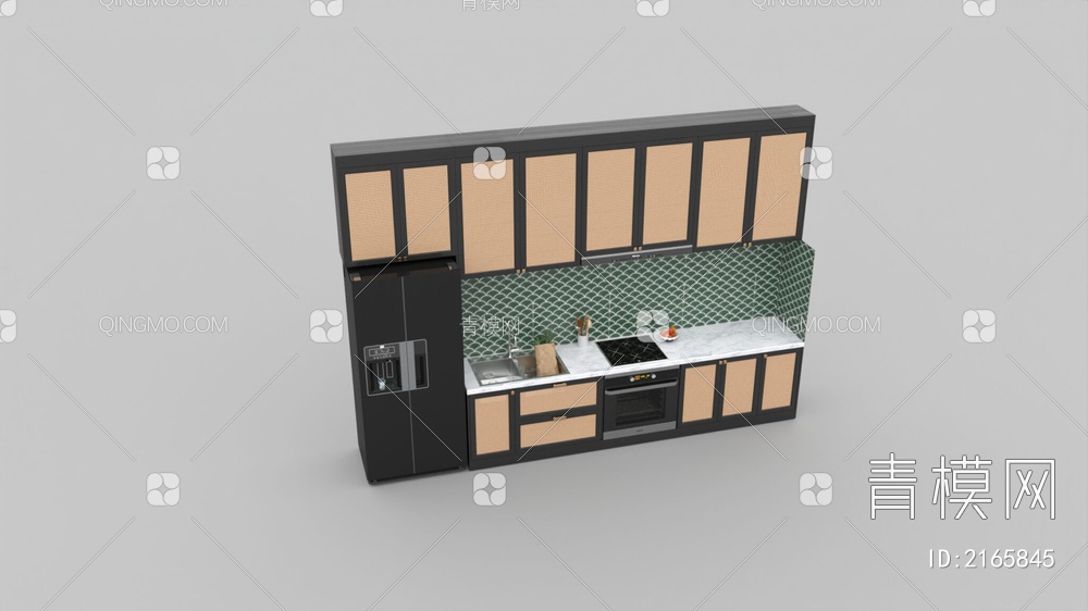 厨房橱柜3D模型下载【ID:2165845】