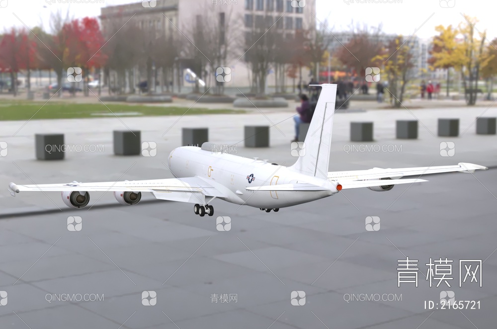 波音民航航空飞机客机E6Mercury3D模型下载【ID:2165721】