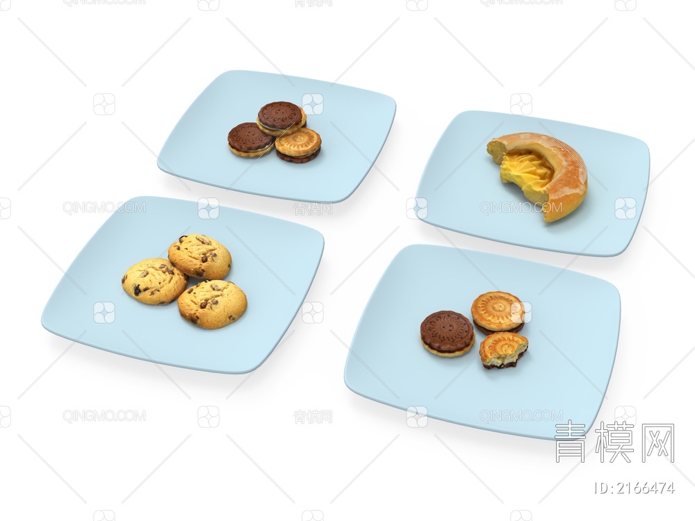 食品 饼干3D模型下载【ID:2166474】