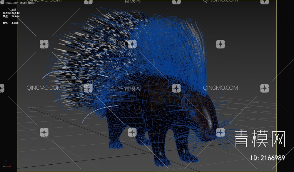 开普敦豪猪 南非豪猪3D模型下载【ID:2166989】