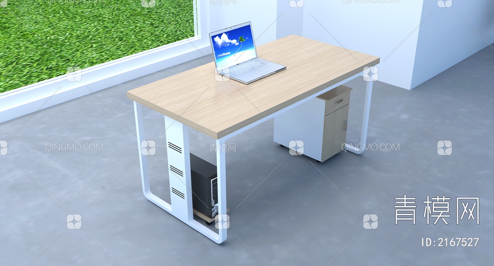 办公桌3D模型下载【ID:2167527】