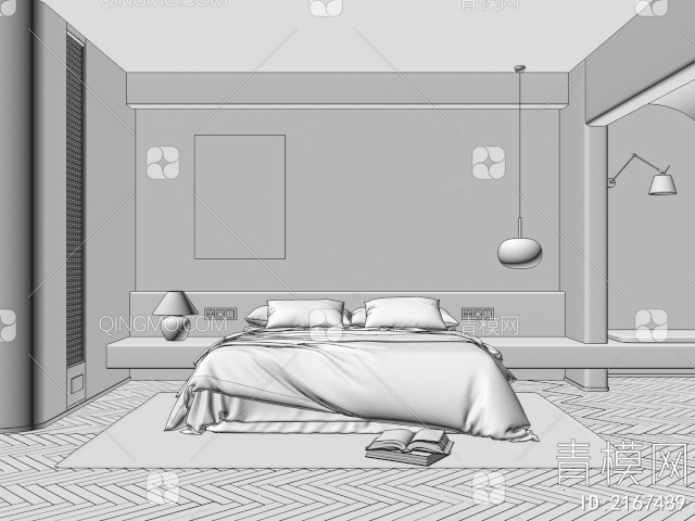 卧室3D模型下载【ID:2167489】