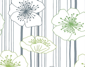 植物图案花壁贴图下载【id:23913】