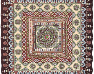 方形花纹地毯