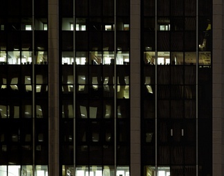室外建筑夜景玻璃贴图