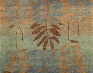 植物图案地毯