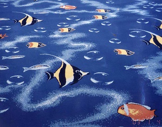 海洋鱼摆摆地毯