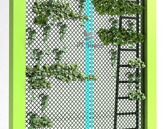 铁丝网植物墙