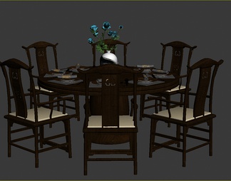 餐桌椅餐具组合