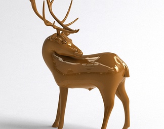 麋鹿雕塑
