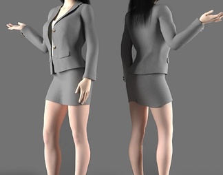 女人3d模型下载【id:445368】