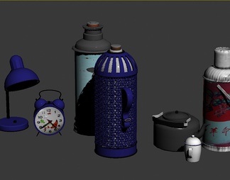 复古热水瓶台灯特水壶饰品摆件组合