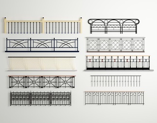 铁艺栏杆组合