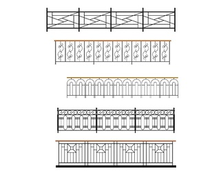 栏杆组合