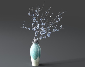 陶瓷花瓶花卉