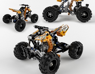 玩具四轮摩托车模型