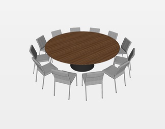 会议圆形桌椅