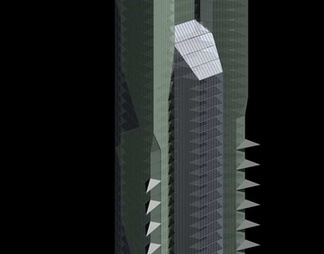 模型全建筑物类高层公建高层公建