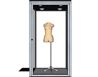 服装展示玻璃柜