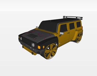 悍马Hummer 悍马HummerSU模型下载【ID:371093】