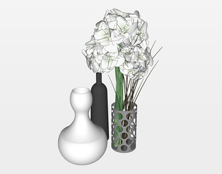 花卉花瓶装饰摆件