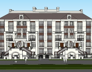 商业建筑 商业建筑SU模型下载【ID:371647】
