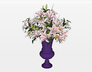 花瓶花卉装饰摆件
