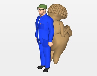 3D人物 3D人物SU模型下载【ID:373355】