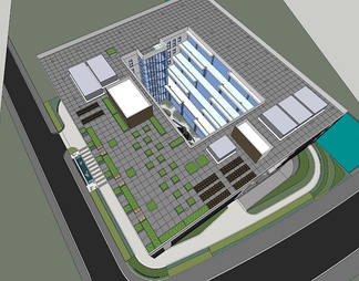 商业建筑 商业建筑SU模型下载【ID:386714】