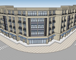 商业建筑 商业建筑SU模型下载【ID:386686】