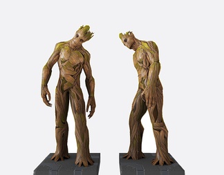 人物雕塑树人格鲁特