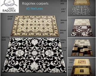 地毯 绒毛地毯  地毯 客厅地毯模型