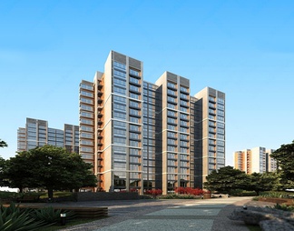 现代住宅建筑外观