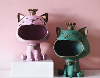 大嘴猫雕塑装饰摆件