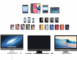 苹果电脑手机平板组合