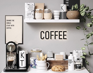 咖啡机厨具组合