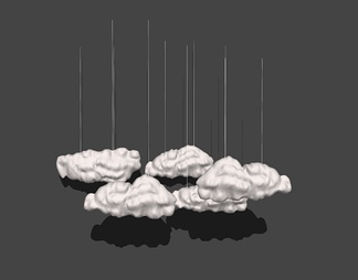 铁网云朵吊灯 镂空云朵吊灯 白云吊灯