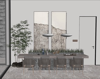 Diff-Studio设计 家居餐厅 餐桌椅组合